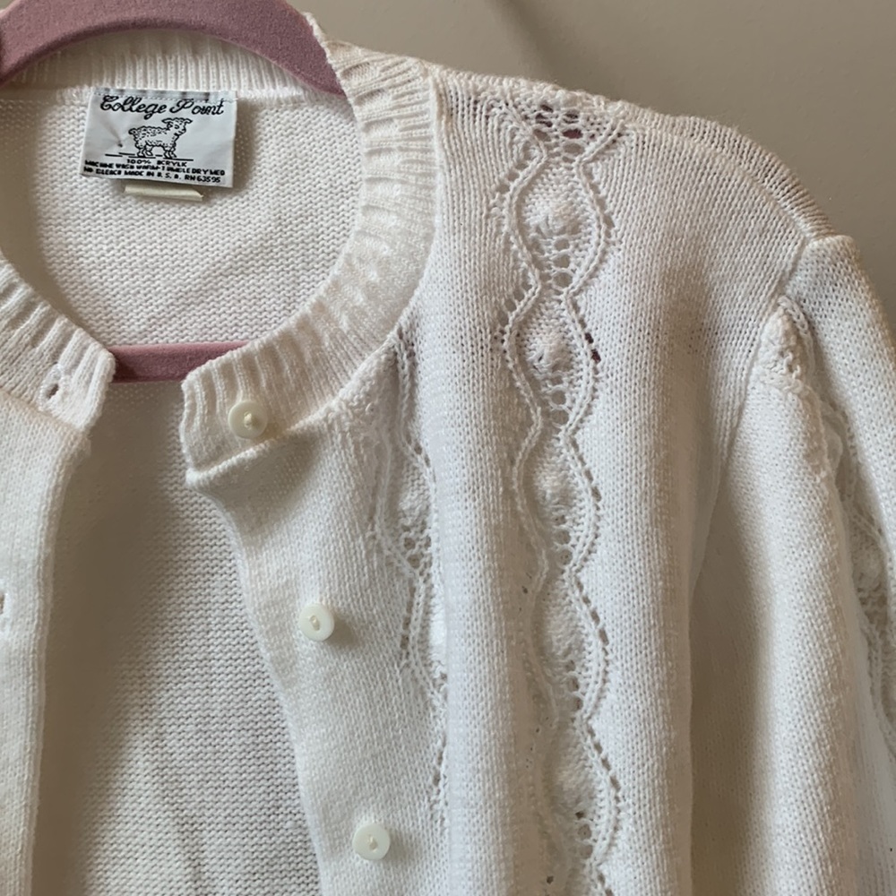 Vintage white cardigan
